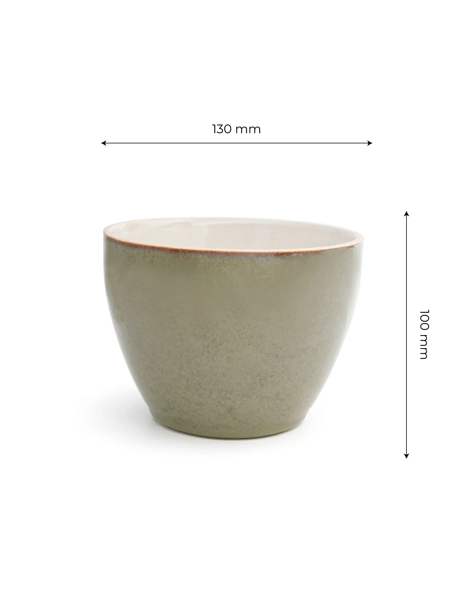Elemental Shades Deep Bowl – Matte Stoneware Serving Bowl in Earthy Tones - Vola Global