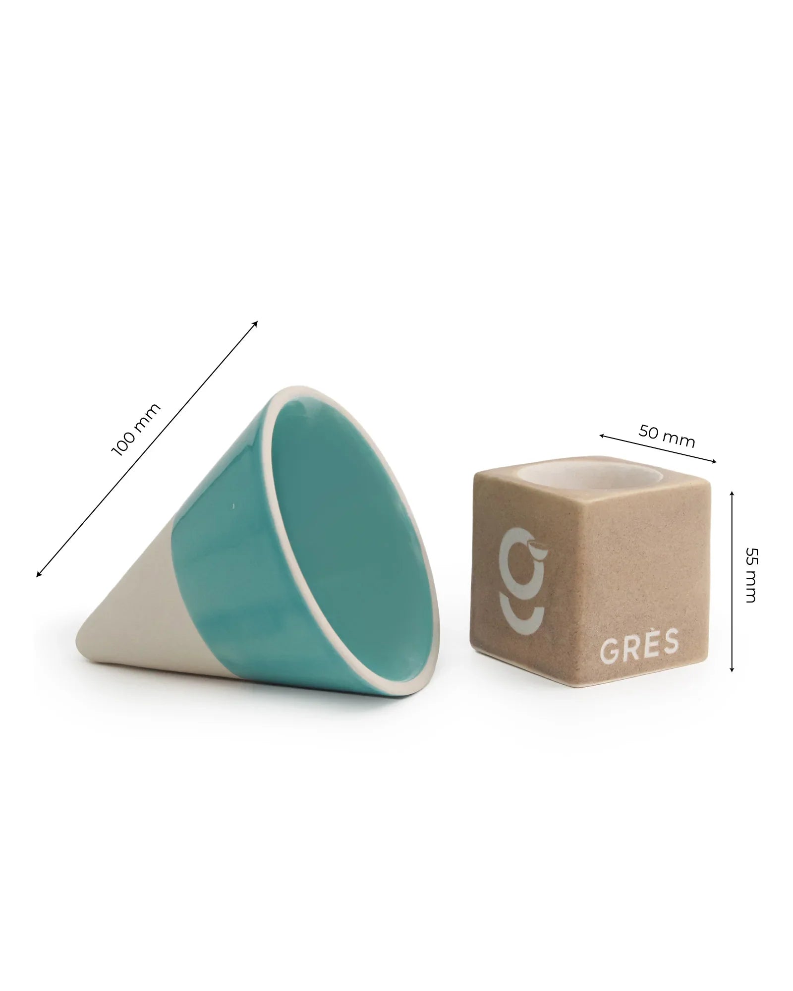 Elemental Shades Cone Mug – Matte Stoneware Coffee Mug in Earthy Tones - Vola Global