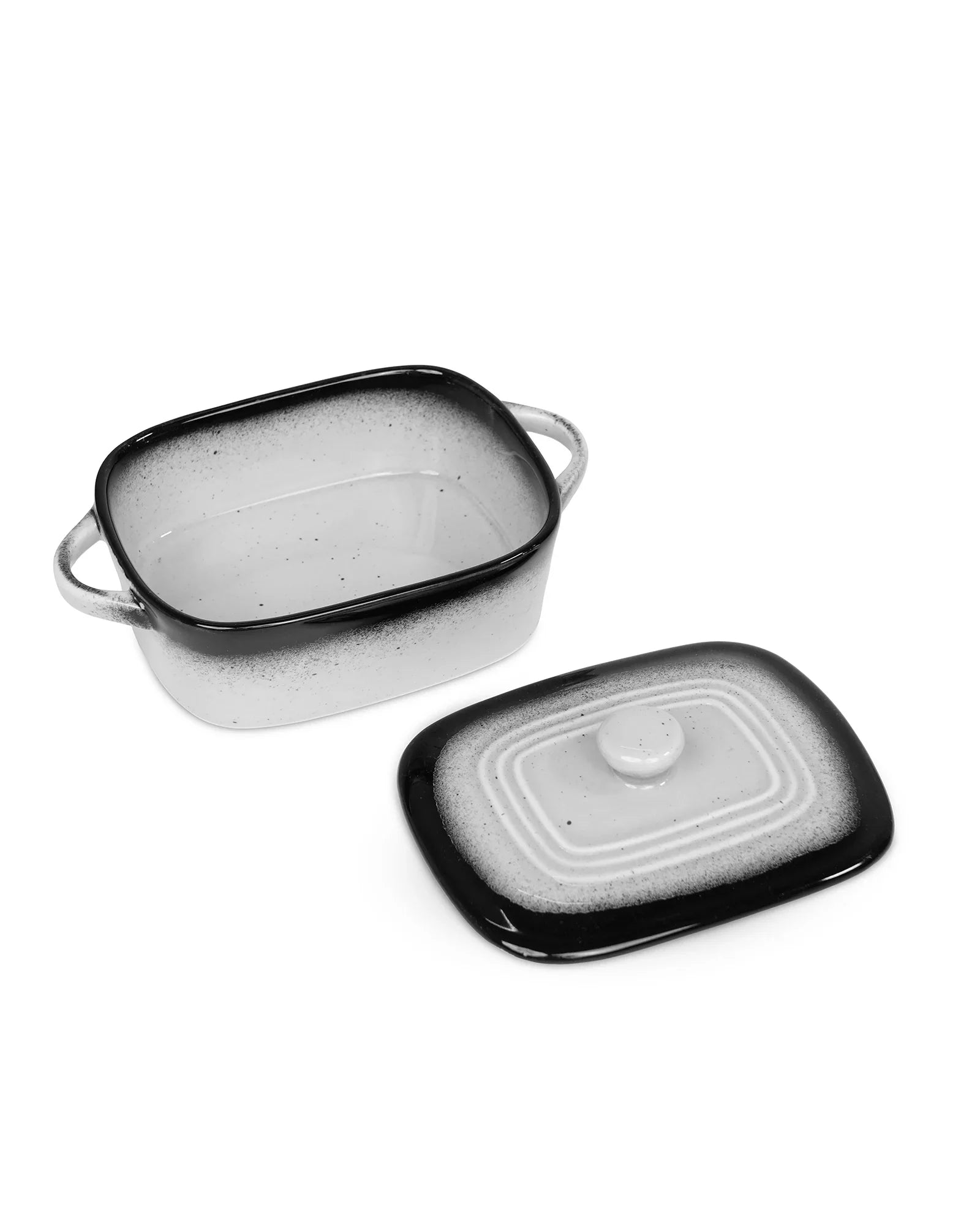 Prisma Fine Porcelain Rectangle Casserole – 14 cm | 400 ml Oven-to-Table Dish - Vola Global