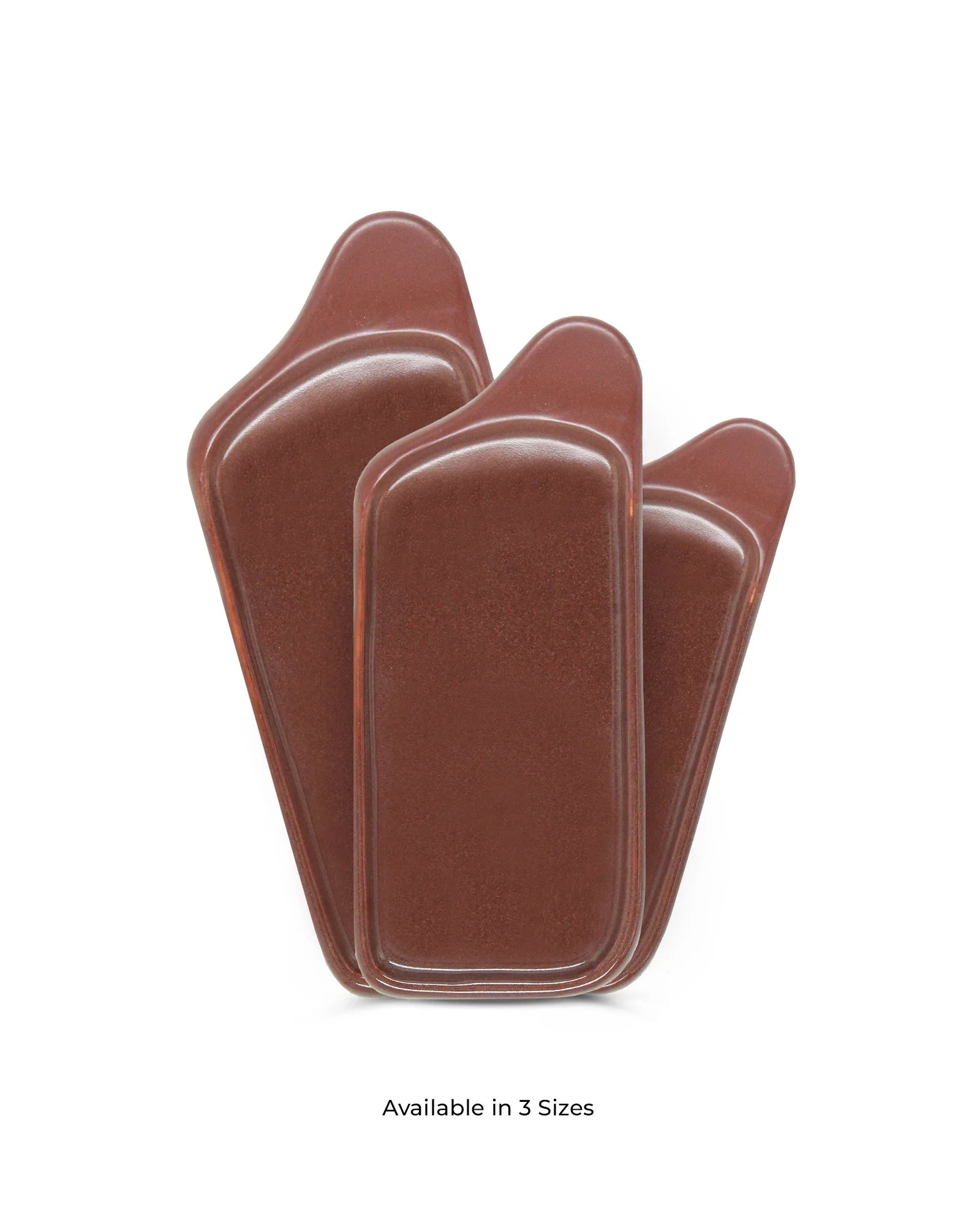 Elemental Shades Platters – Set of 3 Matte Stoneware Serving Platters in Earthy Tones - Vola Global