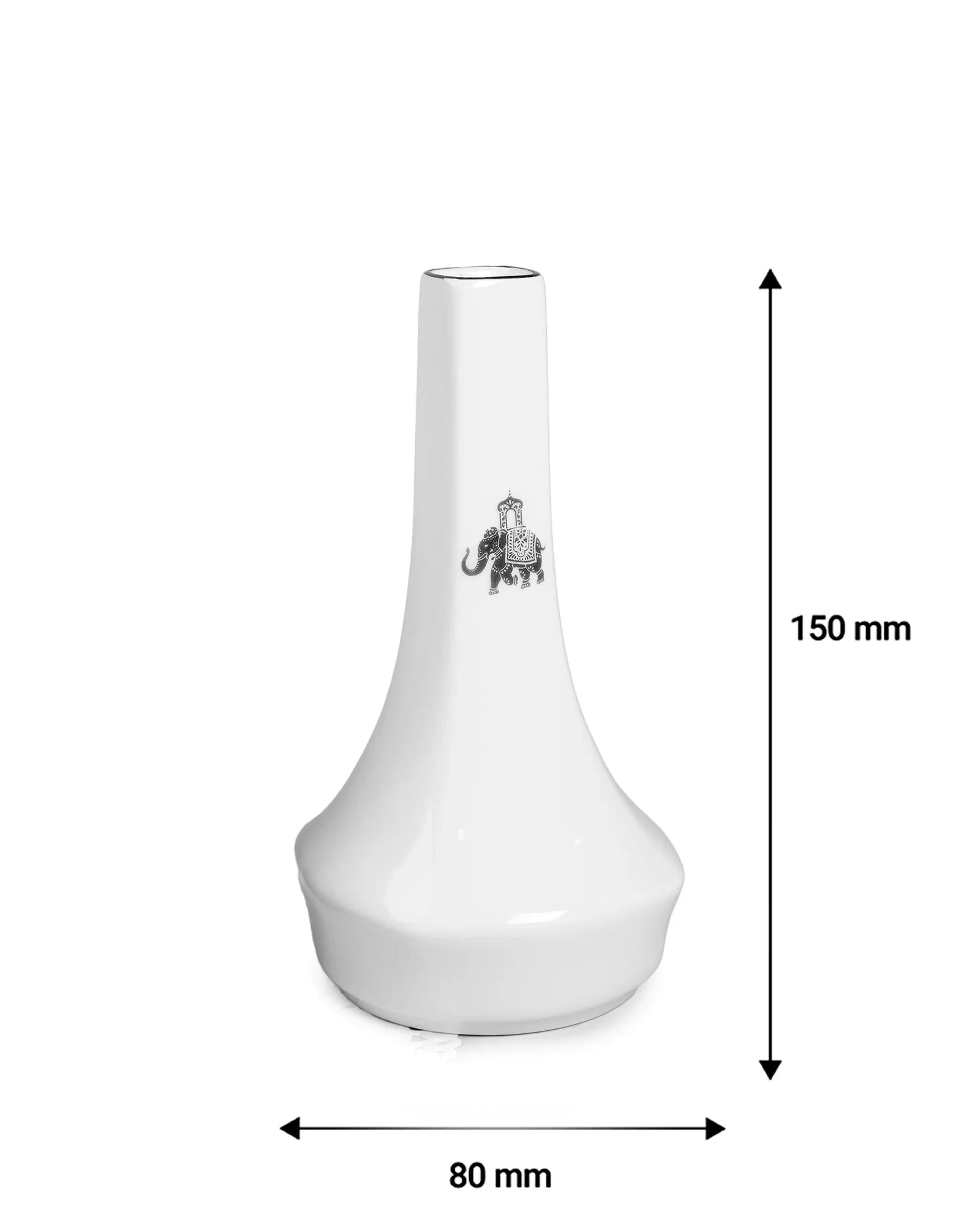 Gaj Modern Decorative Flower Vase – Elegant Fine Porcelain Home Accent - Vola Global