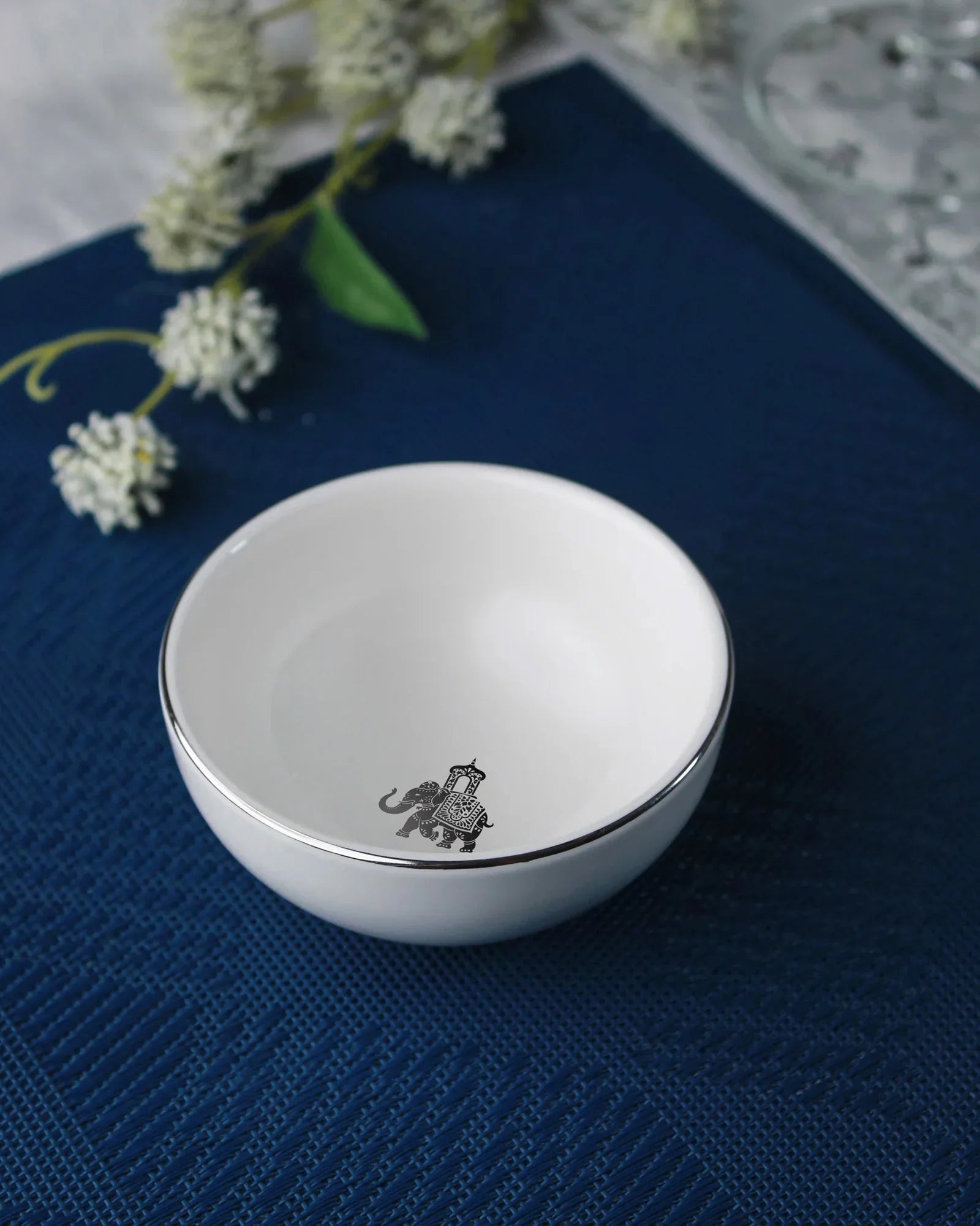 Gaj Royale 33-Piece Dinnerware Set – Elegant Fine Porcelain for Dining & Gifting - Vola Global