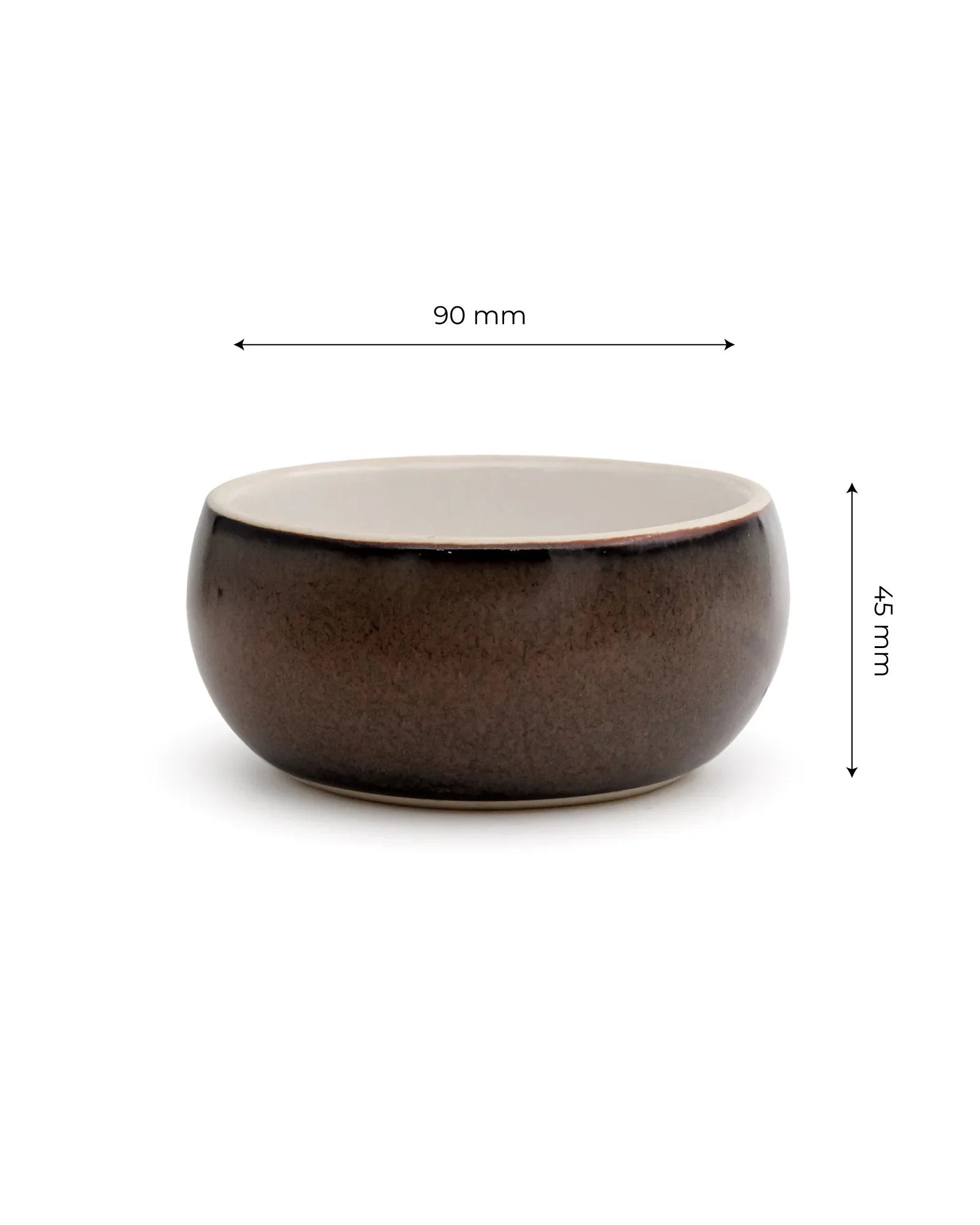 Elemental Shades Ramekin Bowls – Set of 6 Matte Stoneware Dip & Dessert Bowls in Earthy Tones - Vola Global