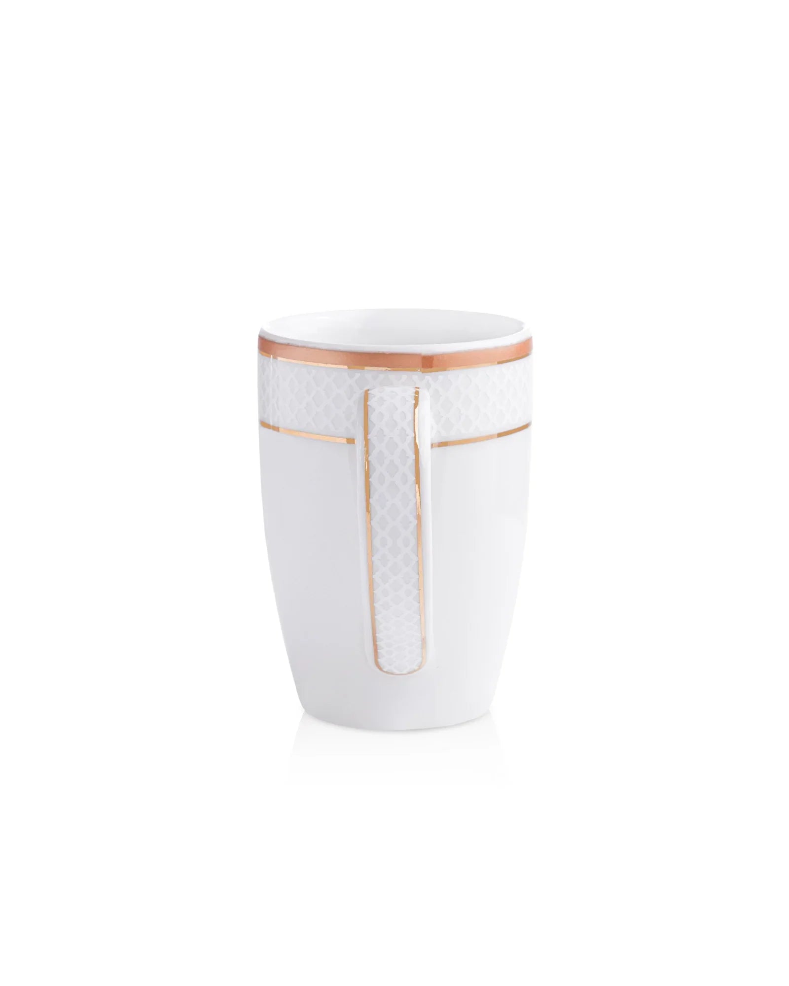 Stellar Collection Fine Porcelain Ogee Mug Set of 2 – Classic Ogee Pattern for Tea & Coffee - Vola Global || Set of 2 * 300ml