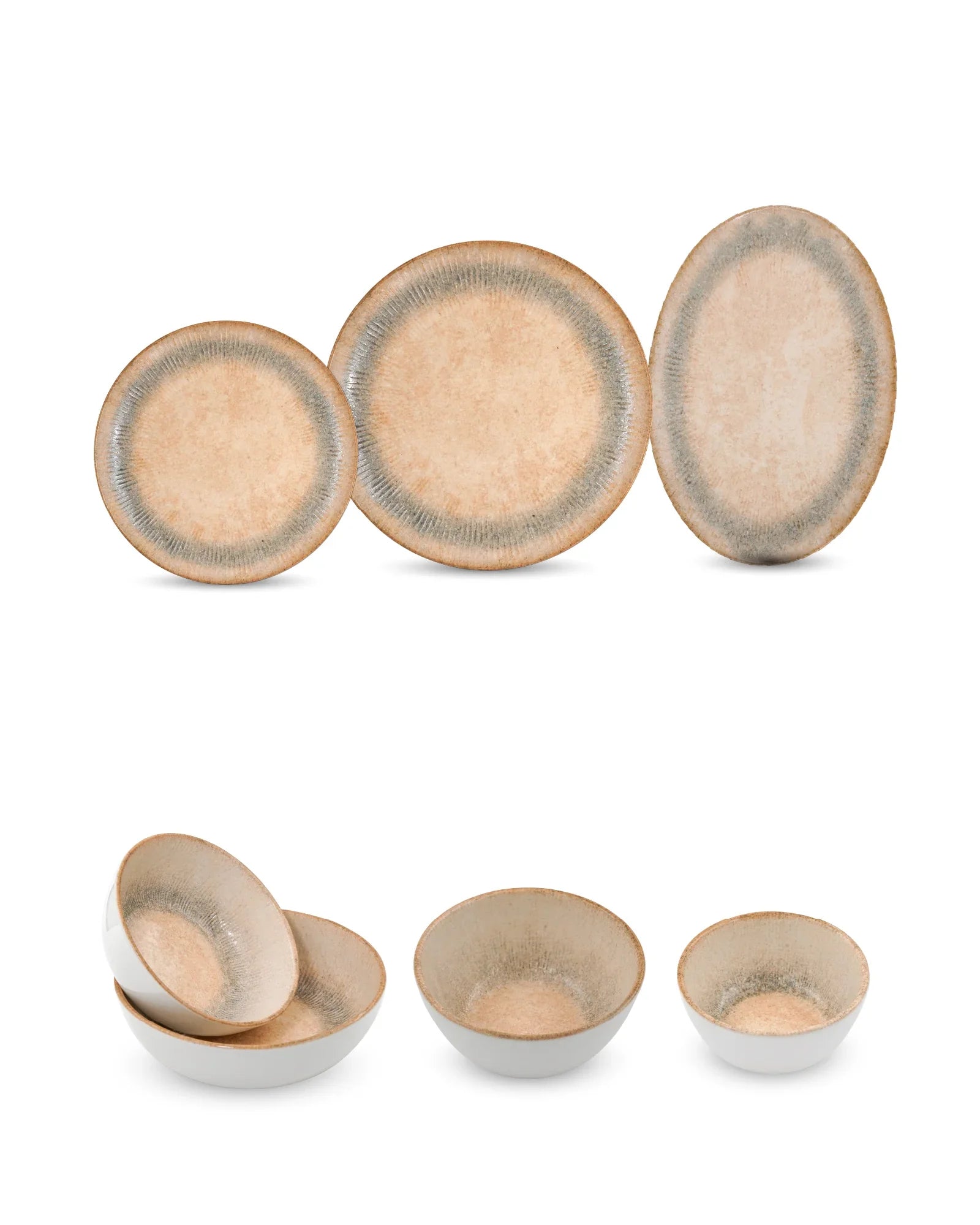 Pixel Nebula Fine Porcelain Dinnerware Set of 20 – Celestial-Inspired Design - Vola Global