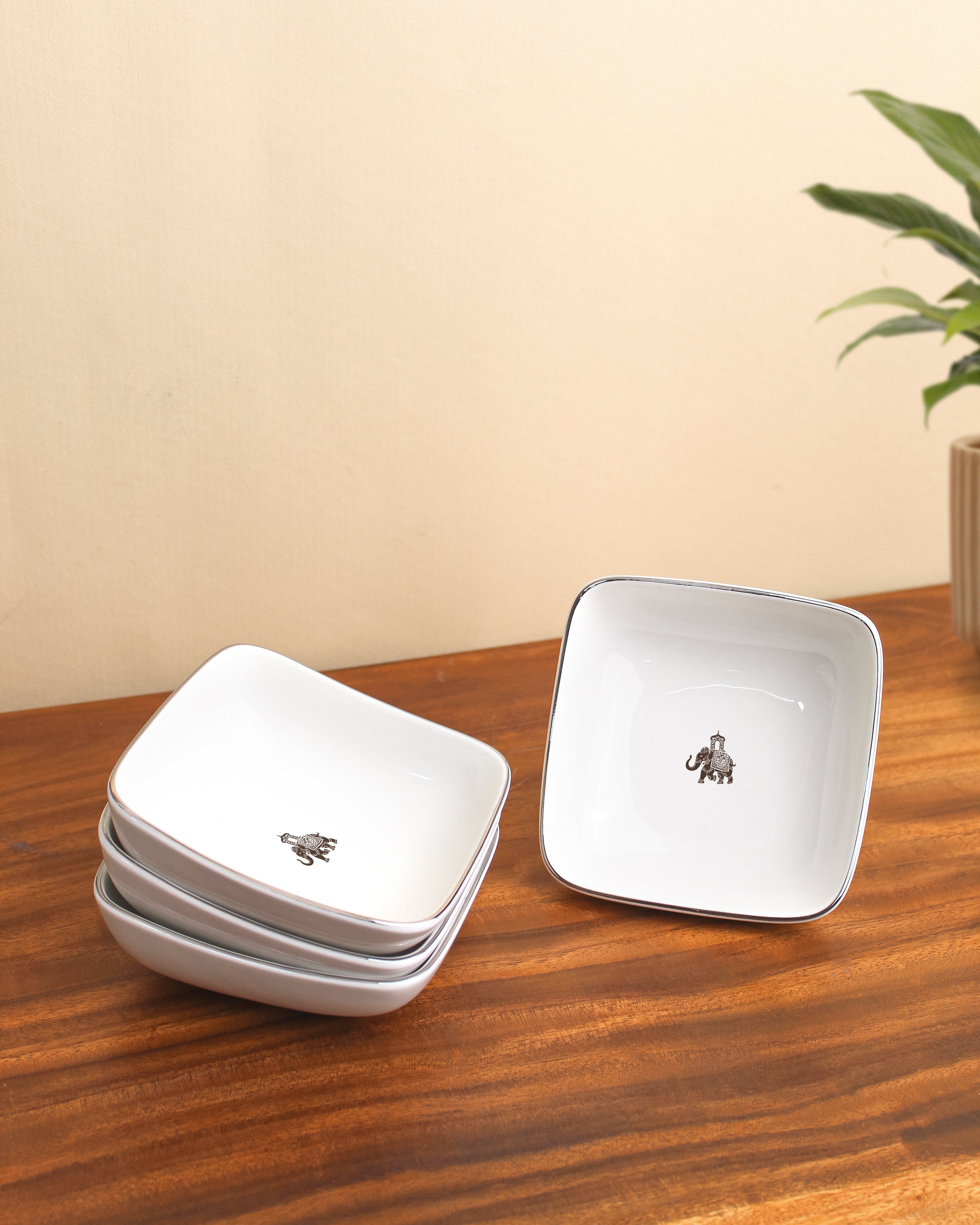 Gaj Square Bowl Set of 2 (Curve Shape) - Vola Global