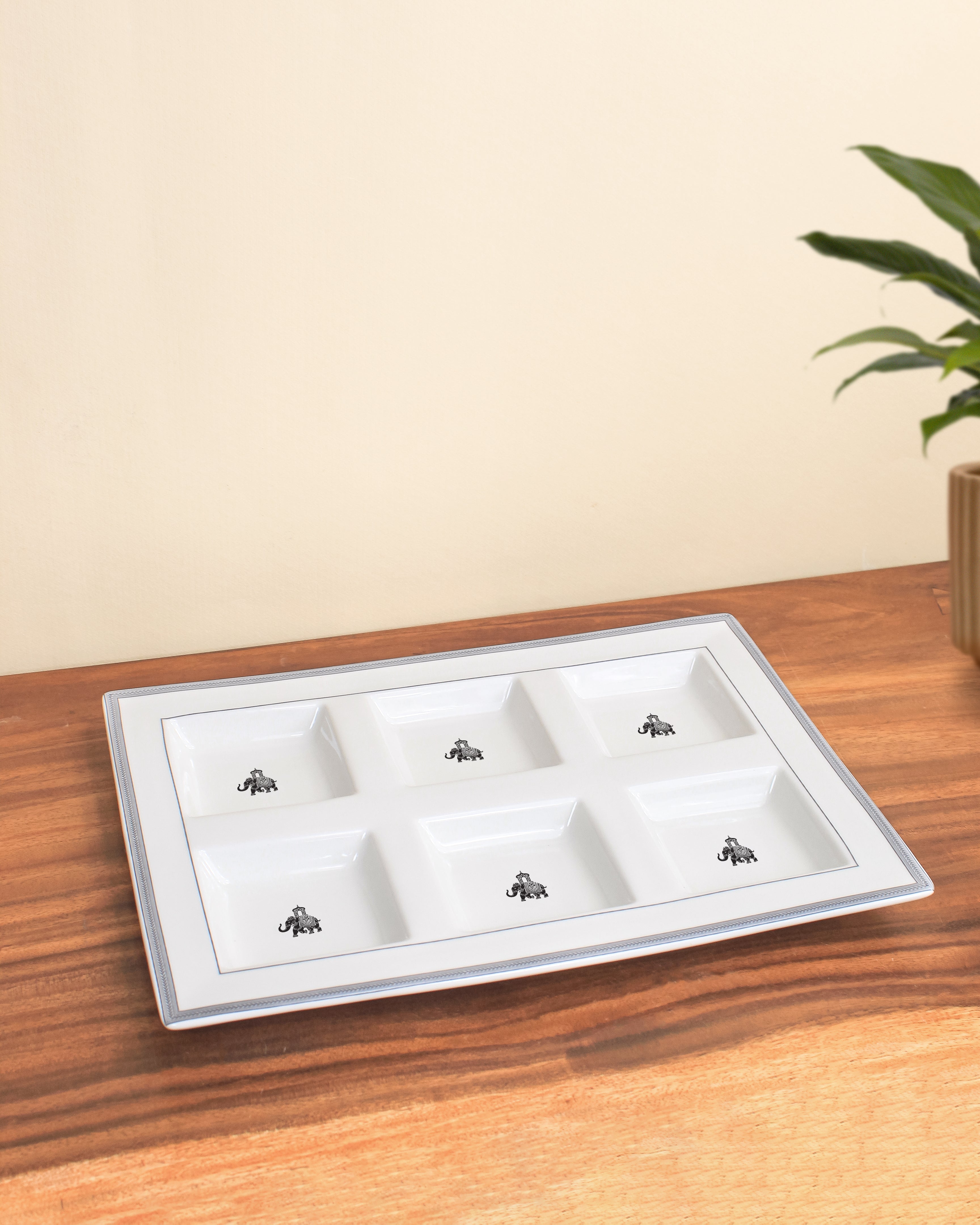 Gaj Six Grid Platter single pc