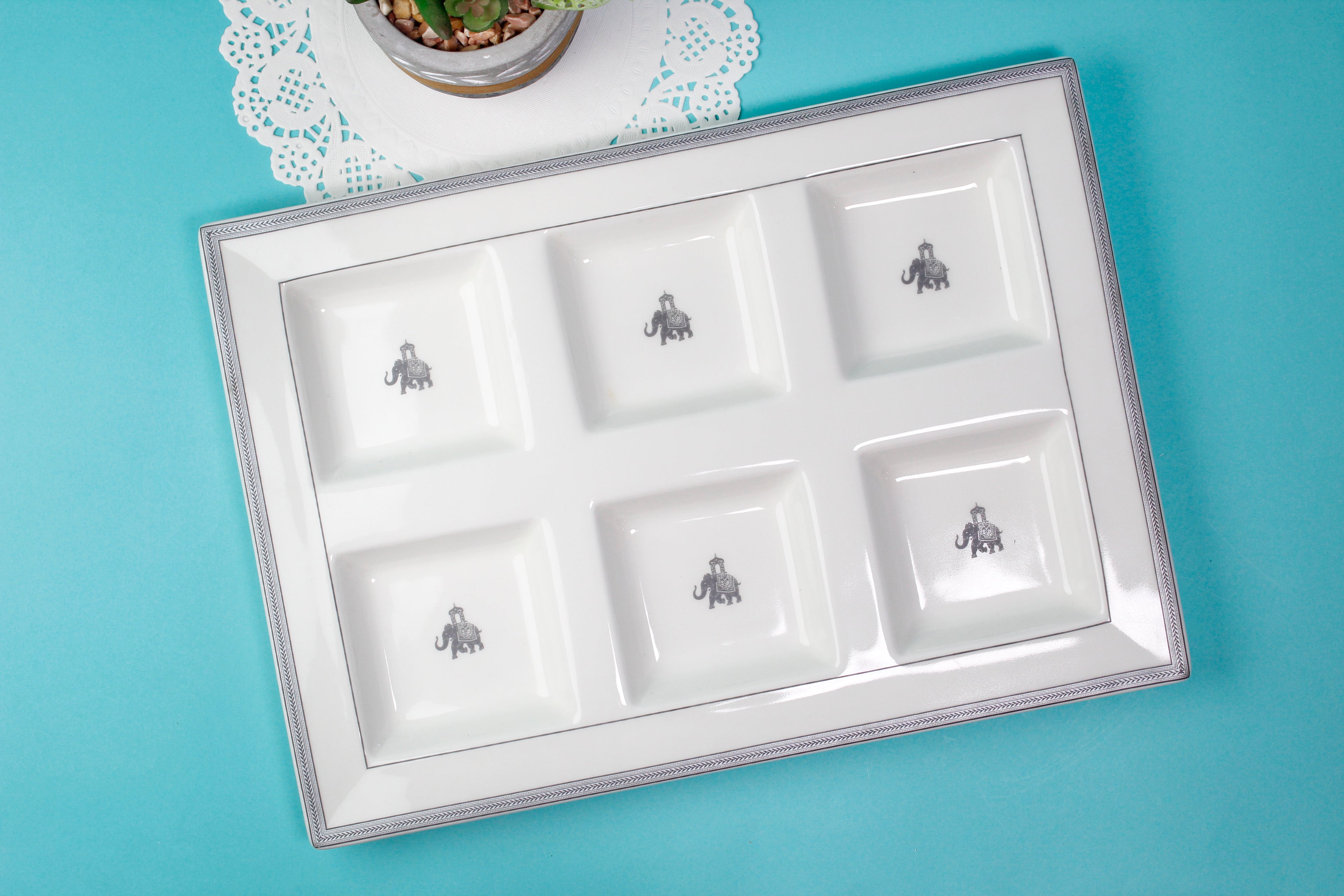 Gaj Six Grid Platter single pc