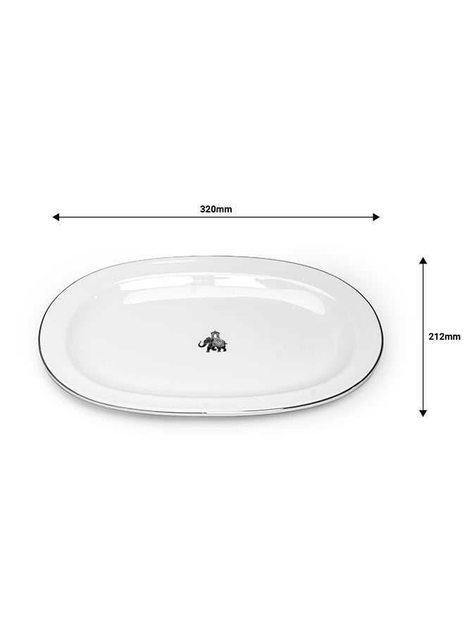 Gaj Series- Oval Platter- single pc(Large) - Vola Global