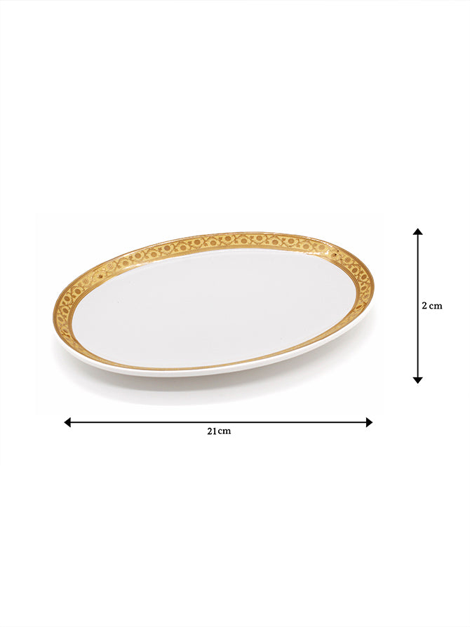 Scarlet Snack two oval plates and two bowls | beautiful snack set - Vola Global