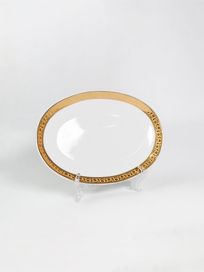 Scarlet Snack two oval plates and two bowls | beautiful snack set - Vola Global