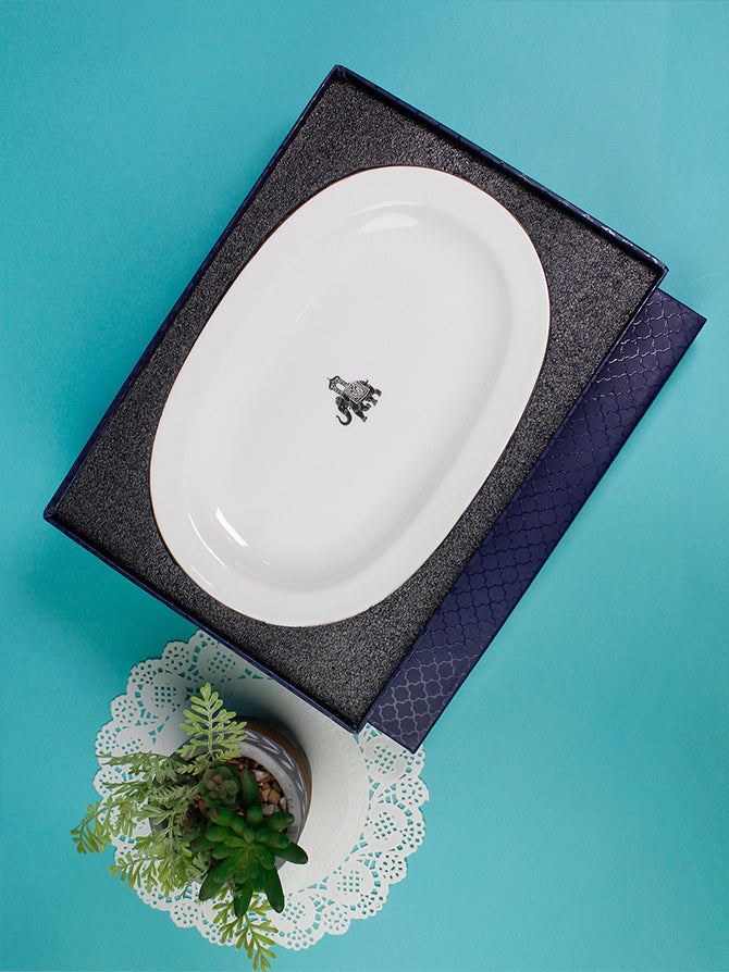 Gaj Series- Oval Platter- single pc(Large) - Vola Global