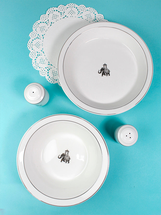 Gaj Series- Pasta & Salad bowl combo with salt & pepper - Vola Global