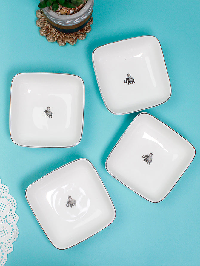 Gaj Square Bowl Set of 2 (Curve Shape) - Vola Global