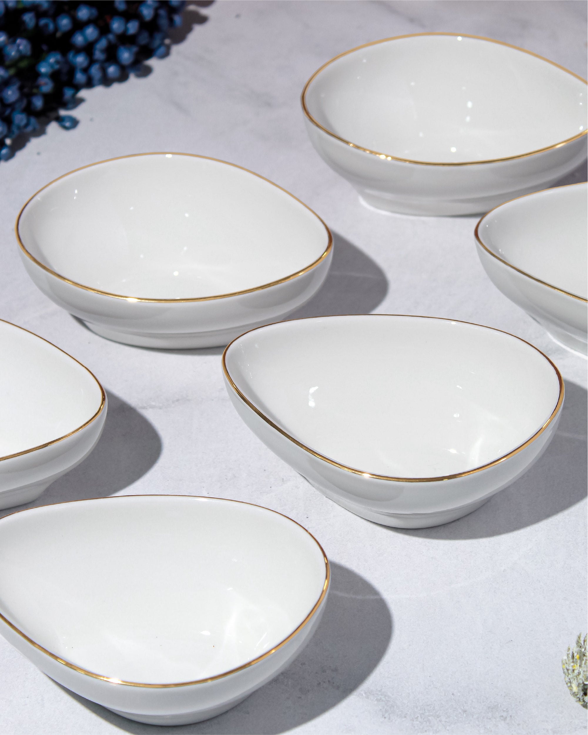 Pristine Triangle Bowl - 12cm - Set of 6