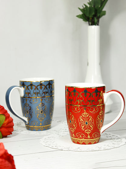 Magnus Mughal Royal Coffee Mug | Elegant Porcelain - Vola Global
