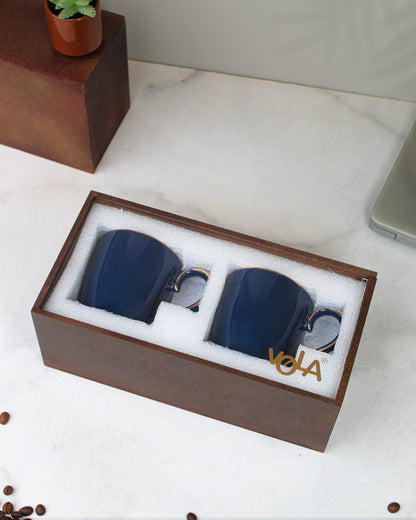 Allure Premium Porcelain Tea/Coffee Mug with Golden Rim| Multi color