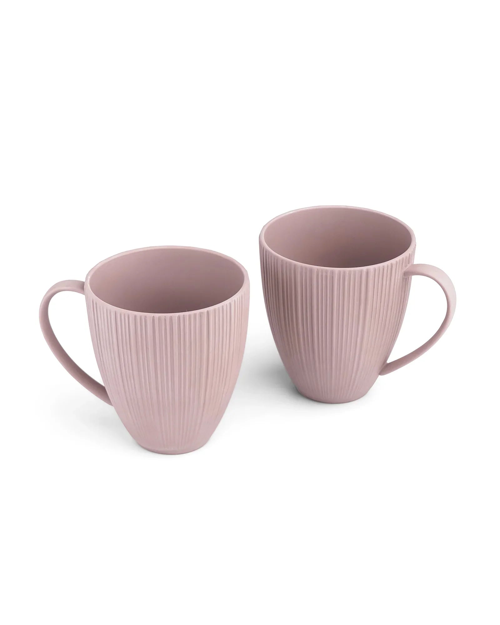 Vogue Diamond Fine Porcelain Mug Set of 2 – Faceted Mugs for Stylish Tea &amp; Coffee - Vola Global