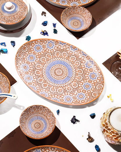 35 Pcs || Pixel Collection Dinnerware - Morocco