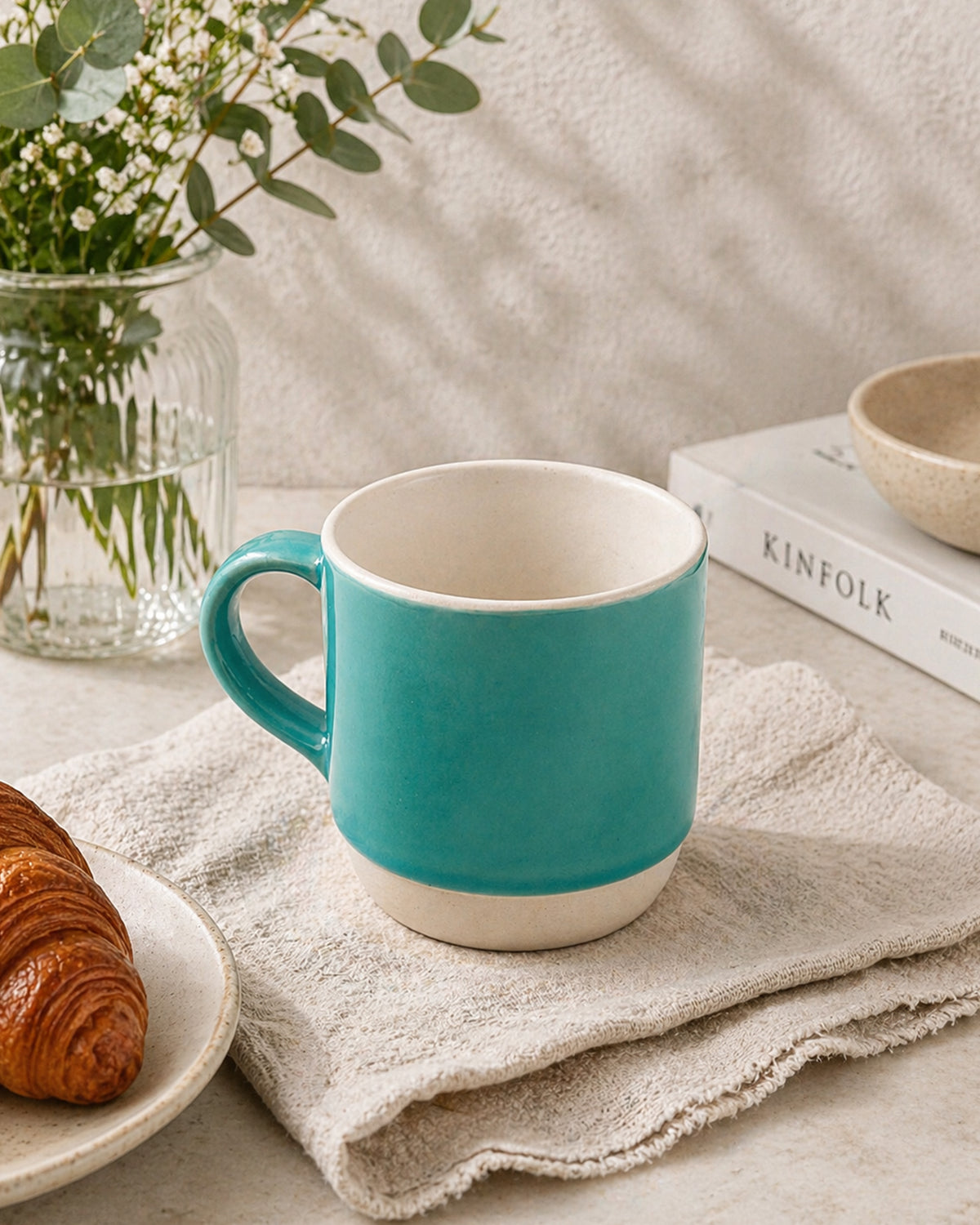 Elemental Shades Stoneware Mug – Matte Coffee &amp; Tea Mug in Earthy Tones (200 ml &amp; 260 ml) - Vola Global