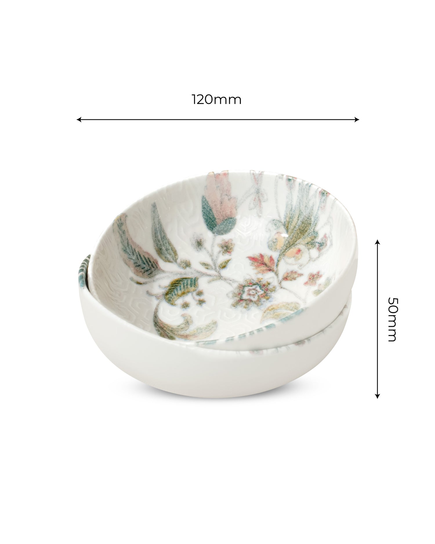 Jacobean / Set of 4 || Pixel Collection Coupe Bowl_12cm