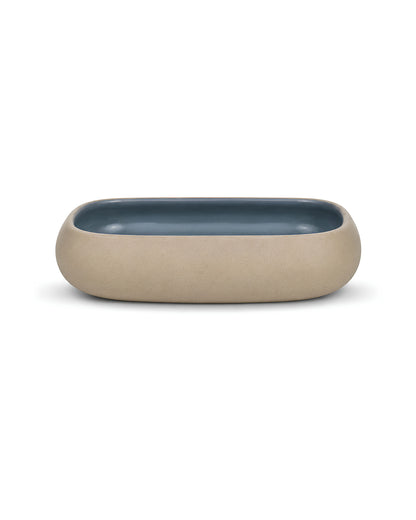 Earthen Soul Recta Set | 3 Rectangle Bowls | Earth Porcelain