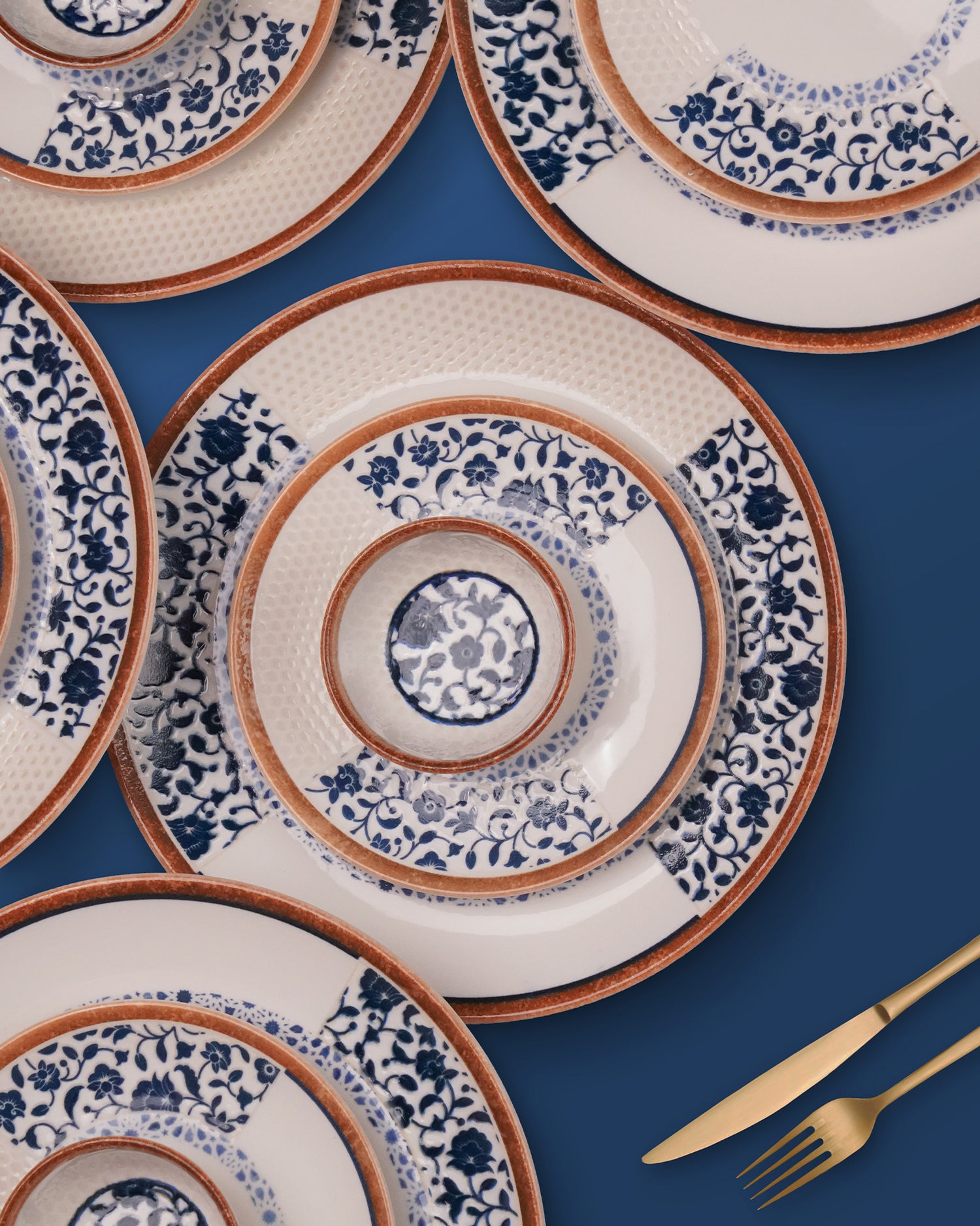 20 Pcs || Pixel Collection Dinnerware - Honeycomb Majesty