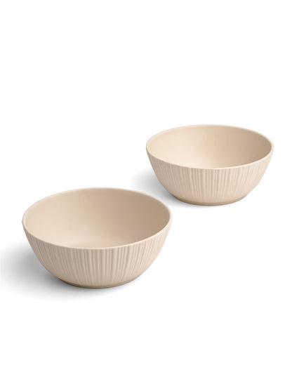 Vogue Collection 2 Diamond Mug &amp; 2 Coupe Bowl Set of 4 in Fine Porcelain