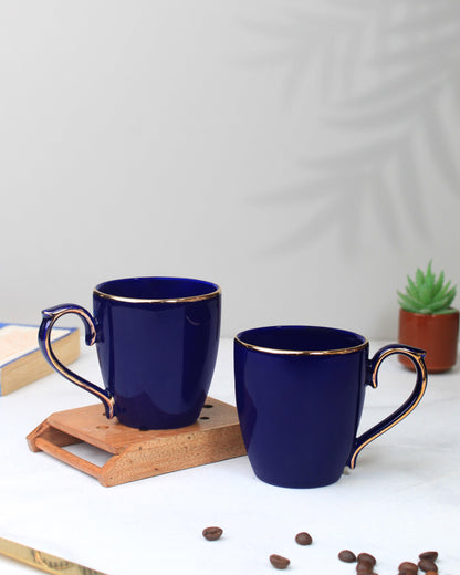 Allure Premium Porcelain Tea Coffee Mug with Golden Rim| Multi color - Vola Global