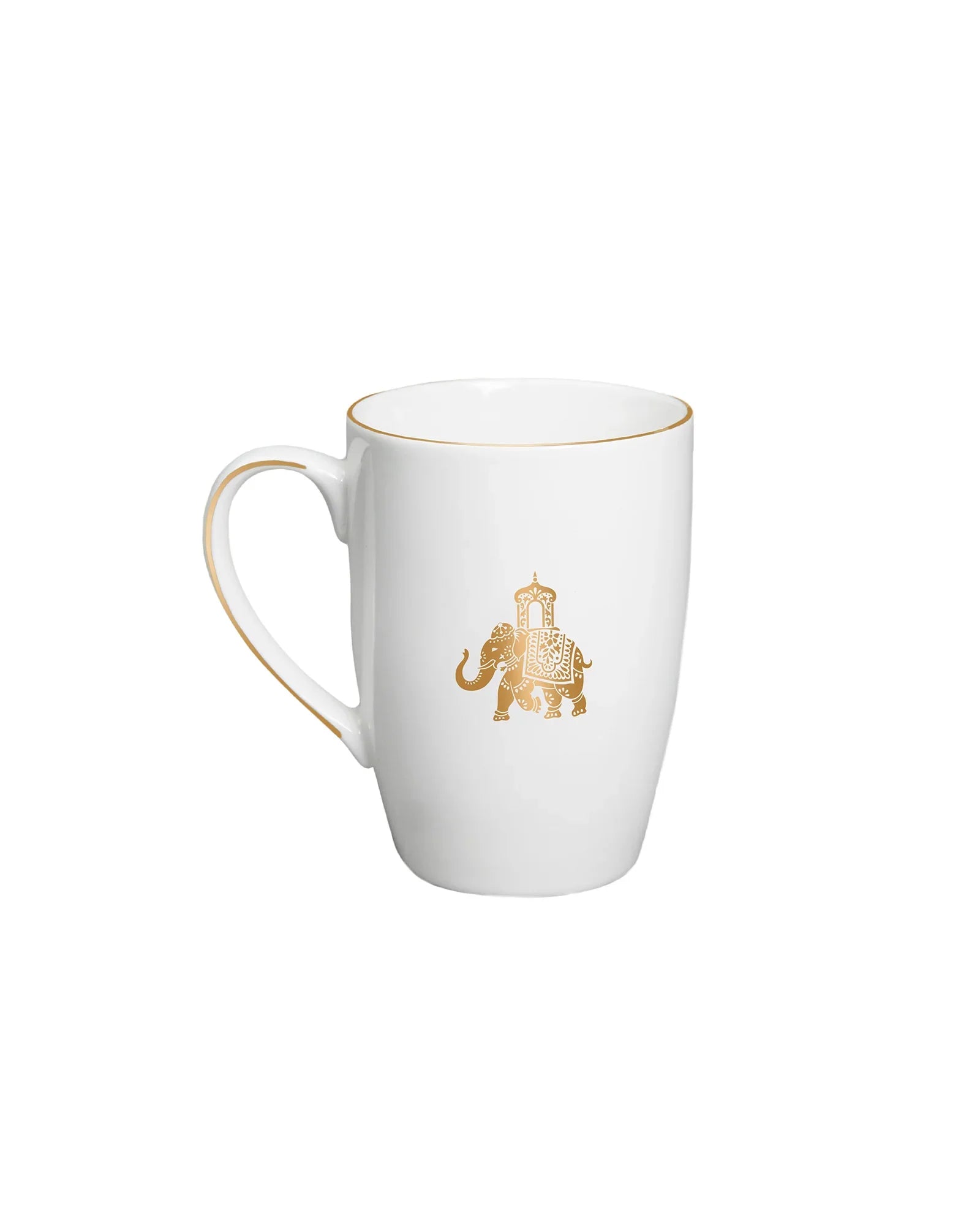 Gaj Mug &amp; Coaster Set – Gaj Majesty Fine Porcelain Duo for Tea &amp; Coffee - Vola Global