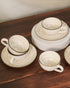 Pixel Collection Cookie Delight Brew Set – 12 Pc Porcelain Tea Cup & Saucer Set (200ml) | Elegant Tea Time Collection ||  SOVA
