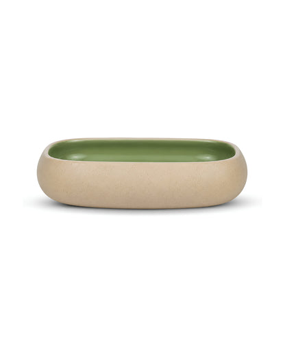 Earthen Soul Recta Set | 3 Rectangle Bowls | Earth Porcelain