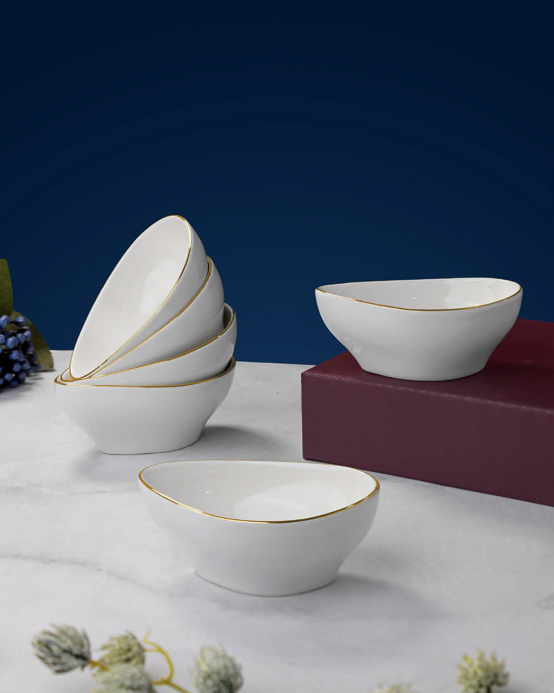 Pristine - Triangle Bowl - Set of 6