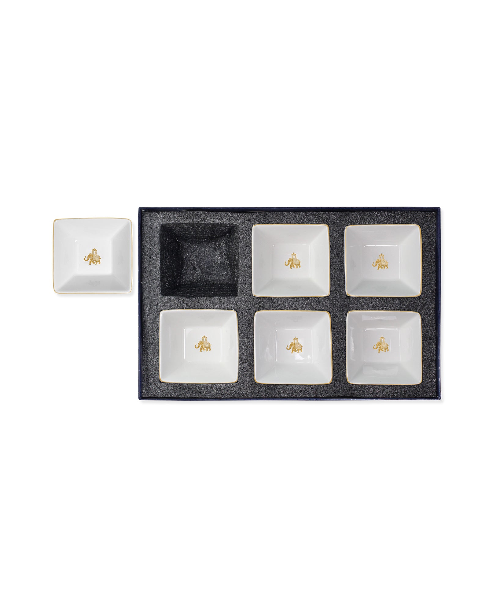 Gaj Exquisite Edge Bowls (Gold) - Set of 6