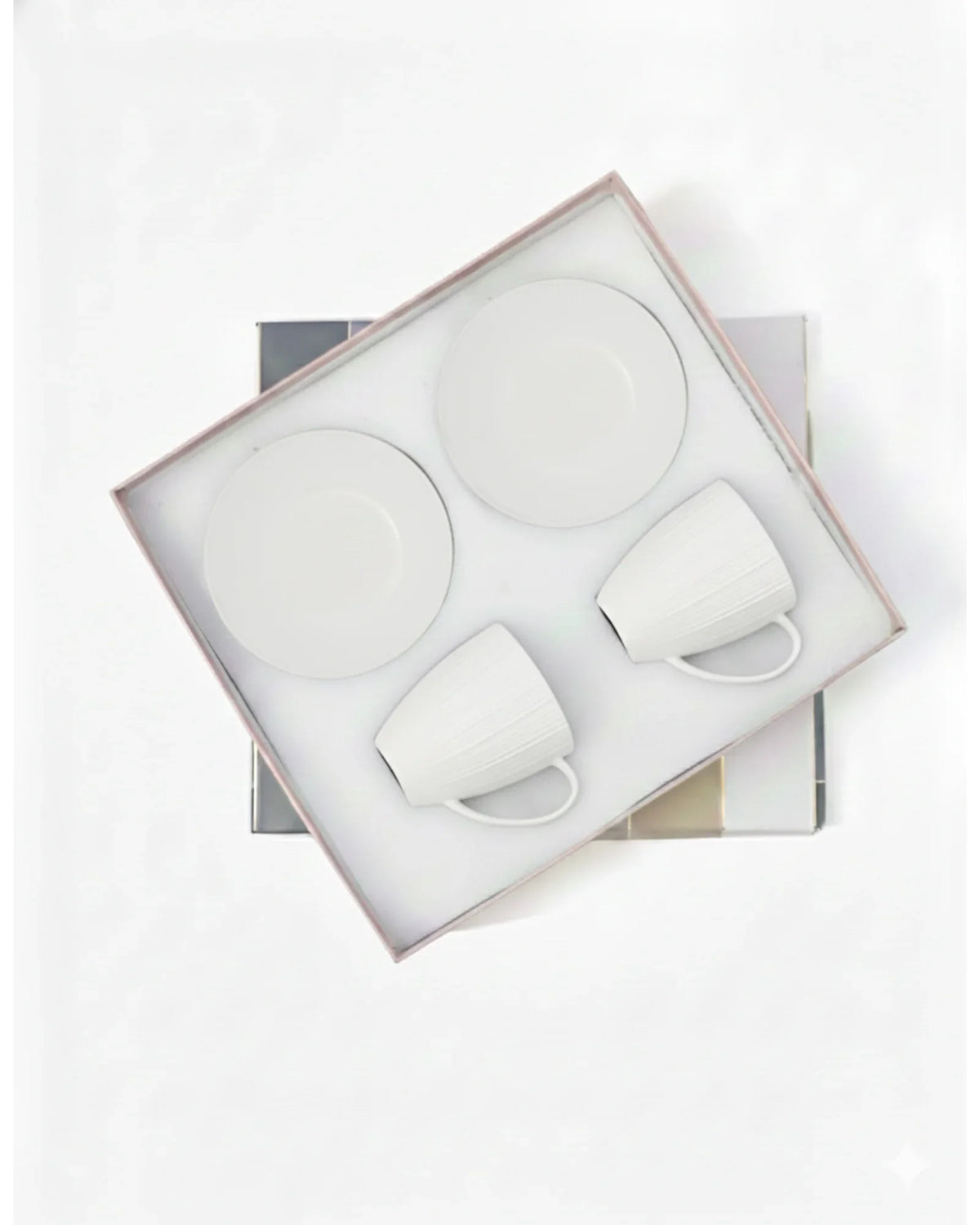 Vogue Diamond Mug &amp; Coupe Bowl Set of 4 | Fine Porcelain
