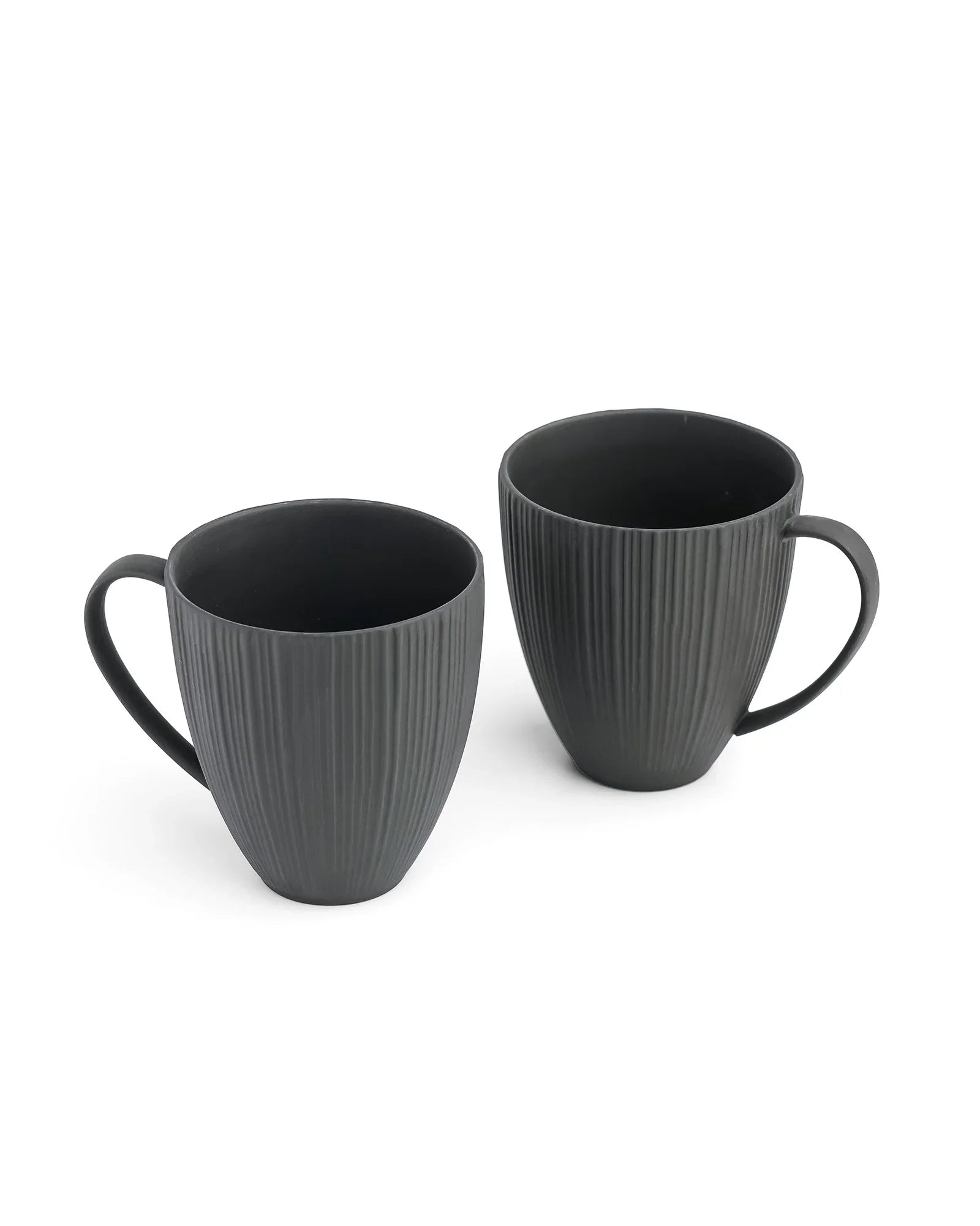Vogue Diamond Fine Porcelain Mug Set of 2 – Faceted Mugs for Stylish Tea &amp; Coffee - Vola Global
