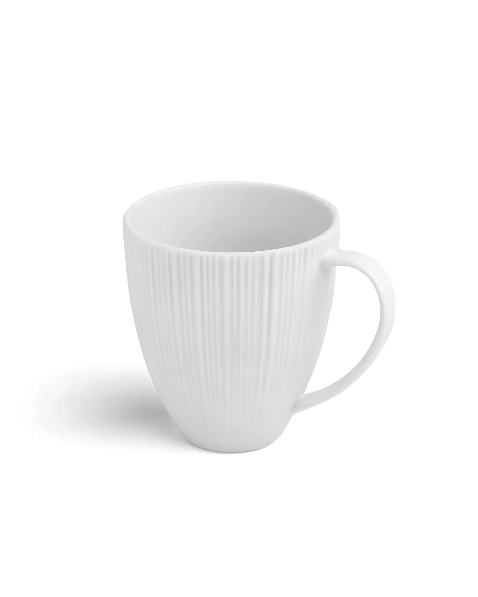 Vogue Diamond Fine Porcelain Mug Set of 2 – Faceted Mugs for Stylish Tea &amp; Coffee - Vola Global