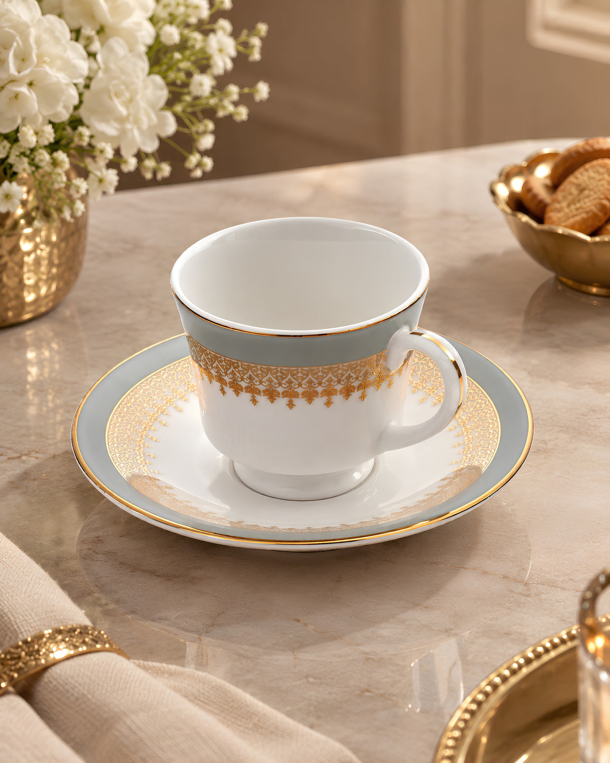 Shalimar Fine Porcelain Cup &amp; Saucer Set