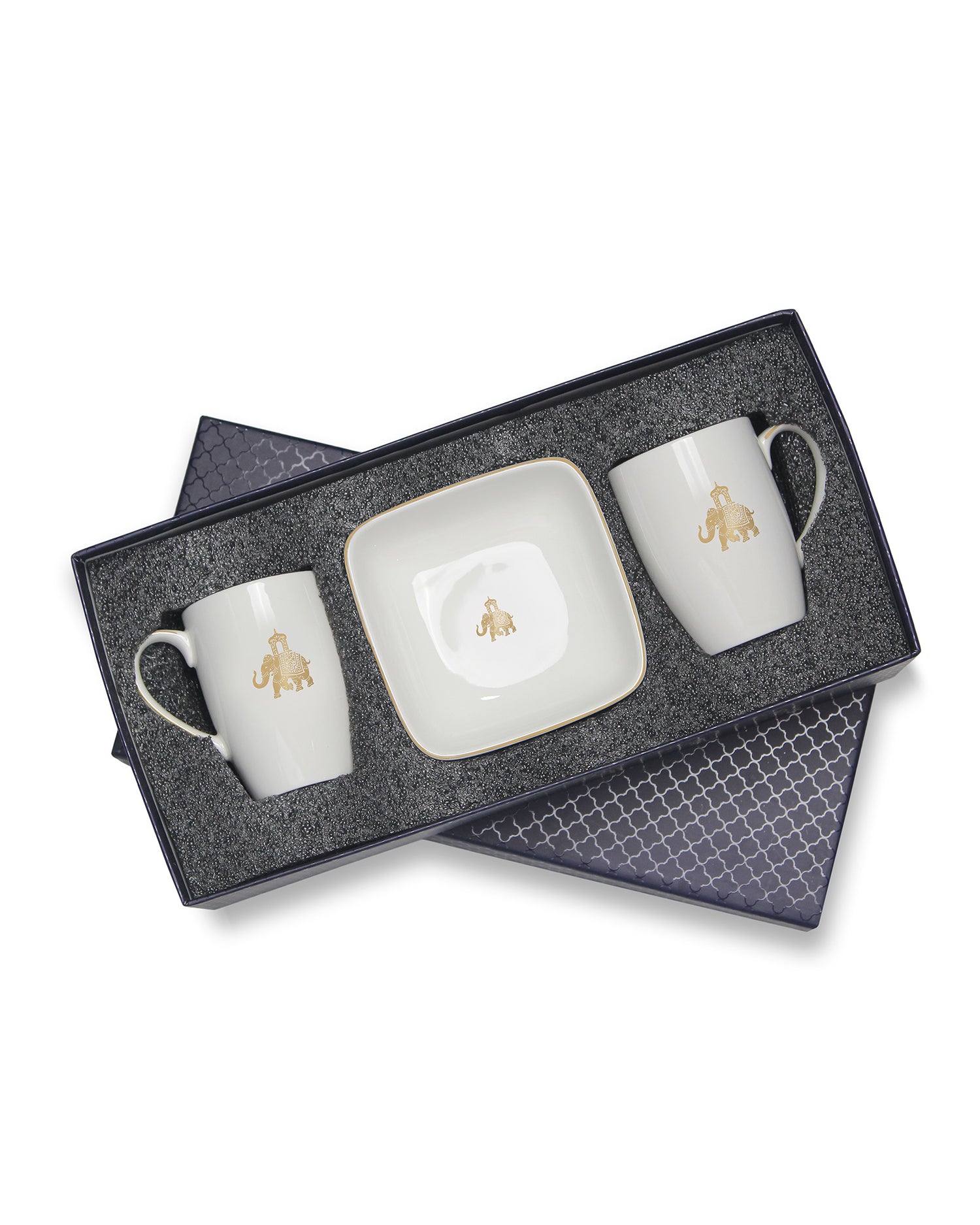 Gaj Mug &amp; Square Bowl (Curve Shaped)