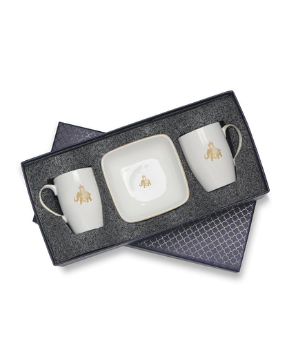 Gaj Mug &amp; Square Bowl (Curve Shaped)