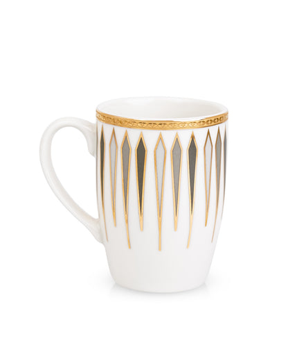 Ash Grey || Diamond Dash Mug Set of 2 _ Elevate Every Sip with Timeless Elegance