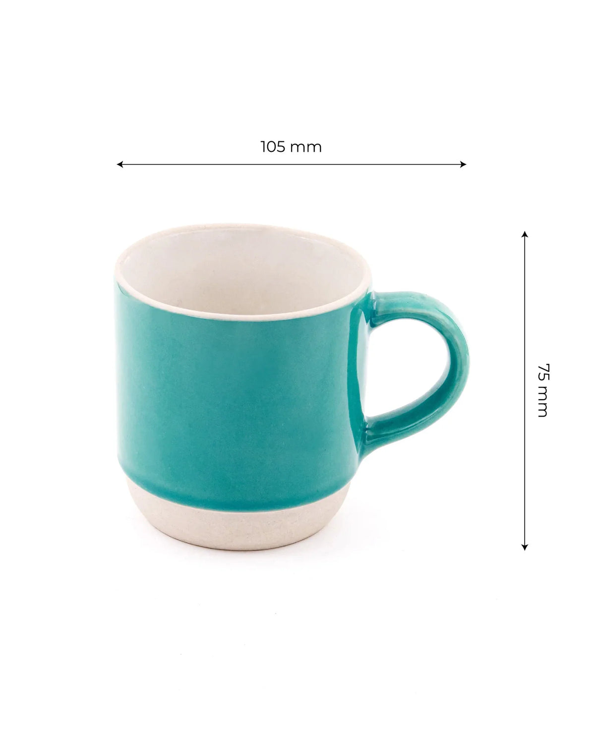 Elemental Shades Stoneware Mug – Matte Coffee &amp; Tea Mug in Earthy Tones (200 ml &amp; 260 ml) - Vola Global