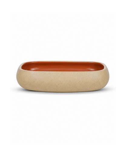 Earthen Soul Recta Set | 3 Rectangle Bowls | Earth Porcelain