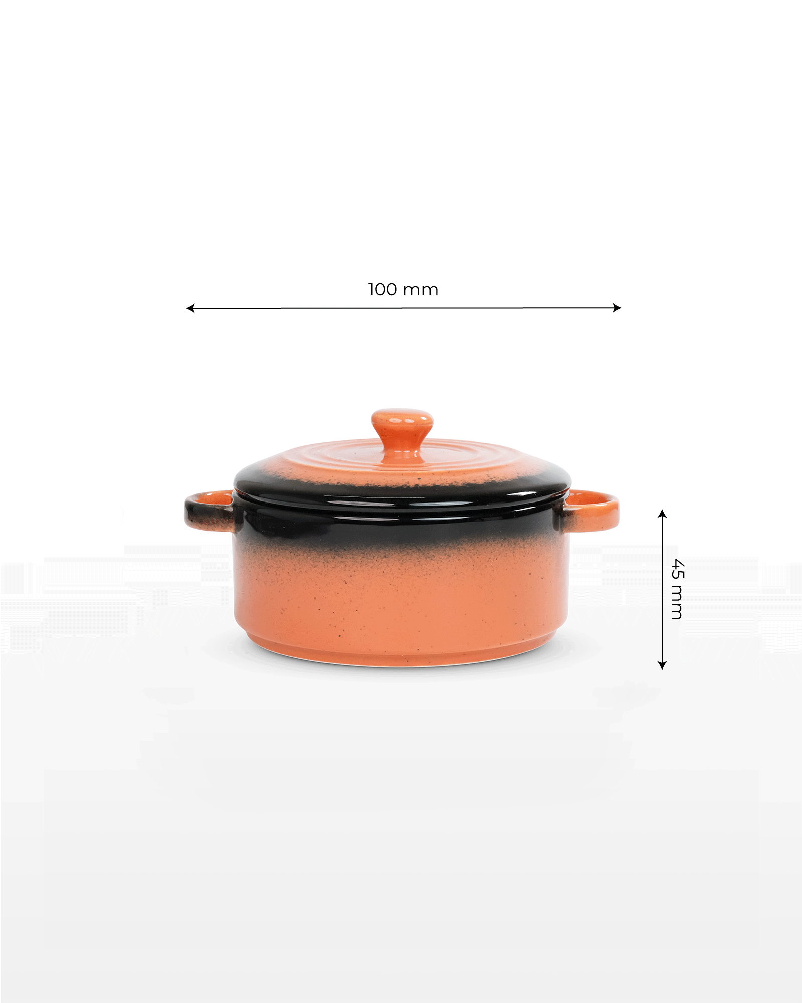 Prisma Fine Porcelain Round Casserole with Lid – Spicy Orange Cook &amp; Serve - Vola Global