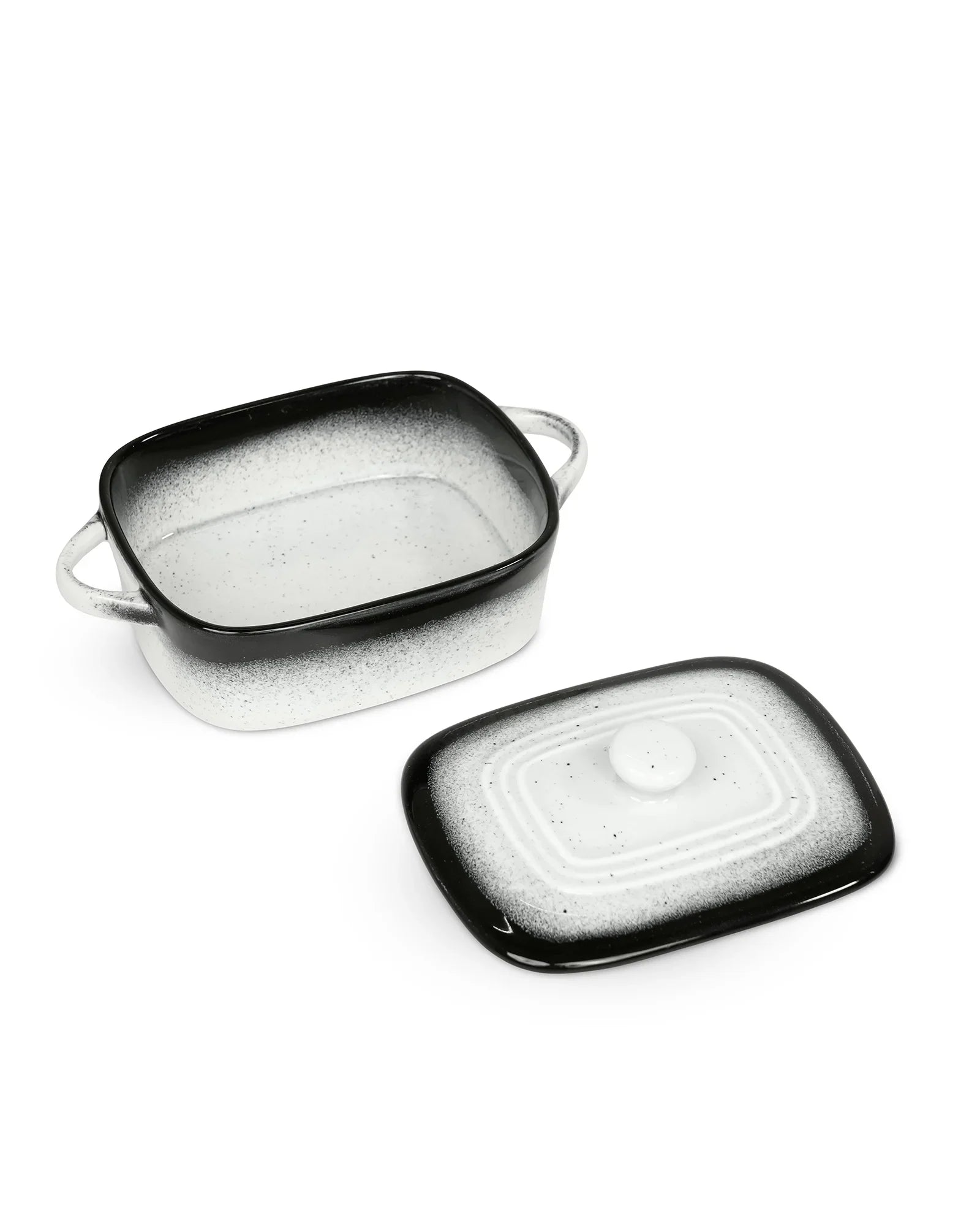 Prisma Fine Porcelain Rectangle Casserole – 14 cm | 400 ml Oven-to-Table Dish - Vola Global