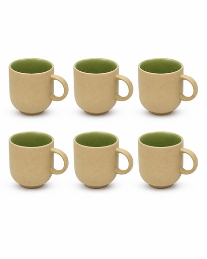Earthen Soul Mugshot Set | 6 Mugs | Earth Porcelain
