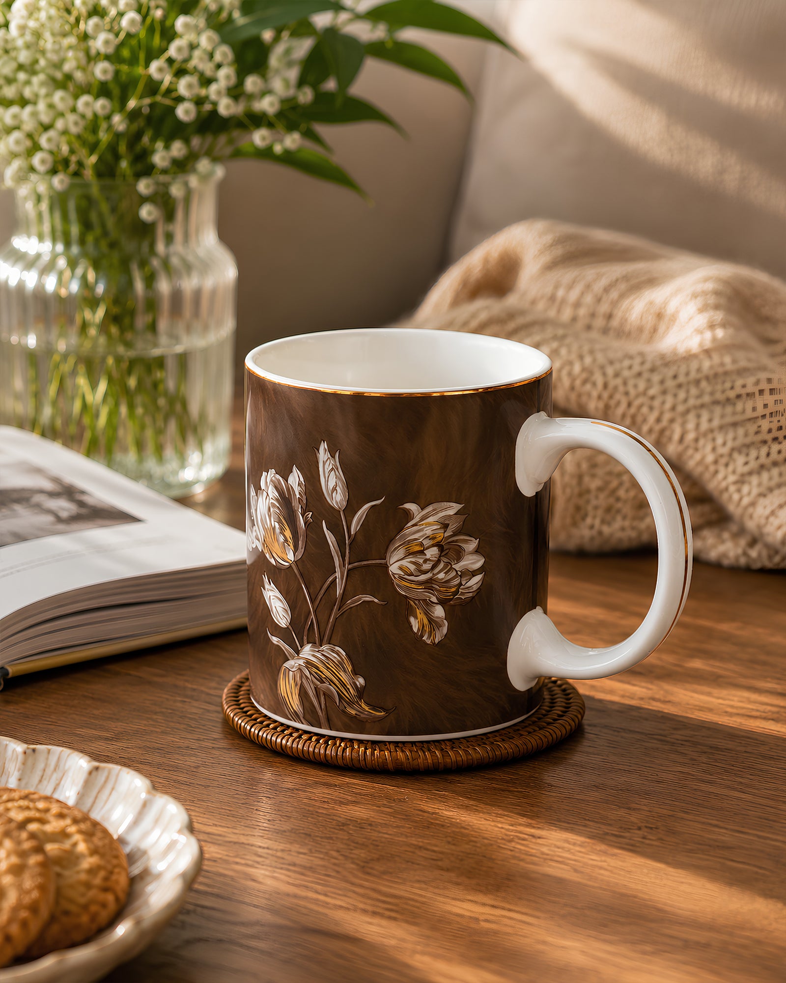 Vola Sepia Garden LEGACY Collection 320ml 24 Carat Gold Mug