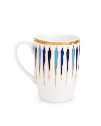 Midnight Blue || Diamond Dash Mug Set of 2 _ Elevate Every Sip with Timeless Elegance