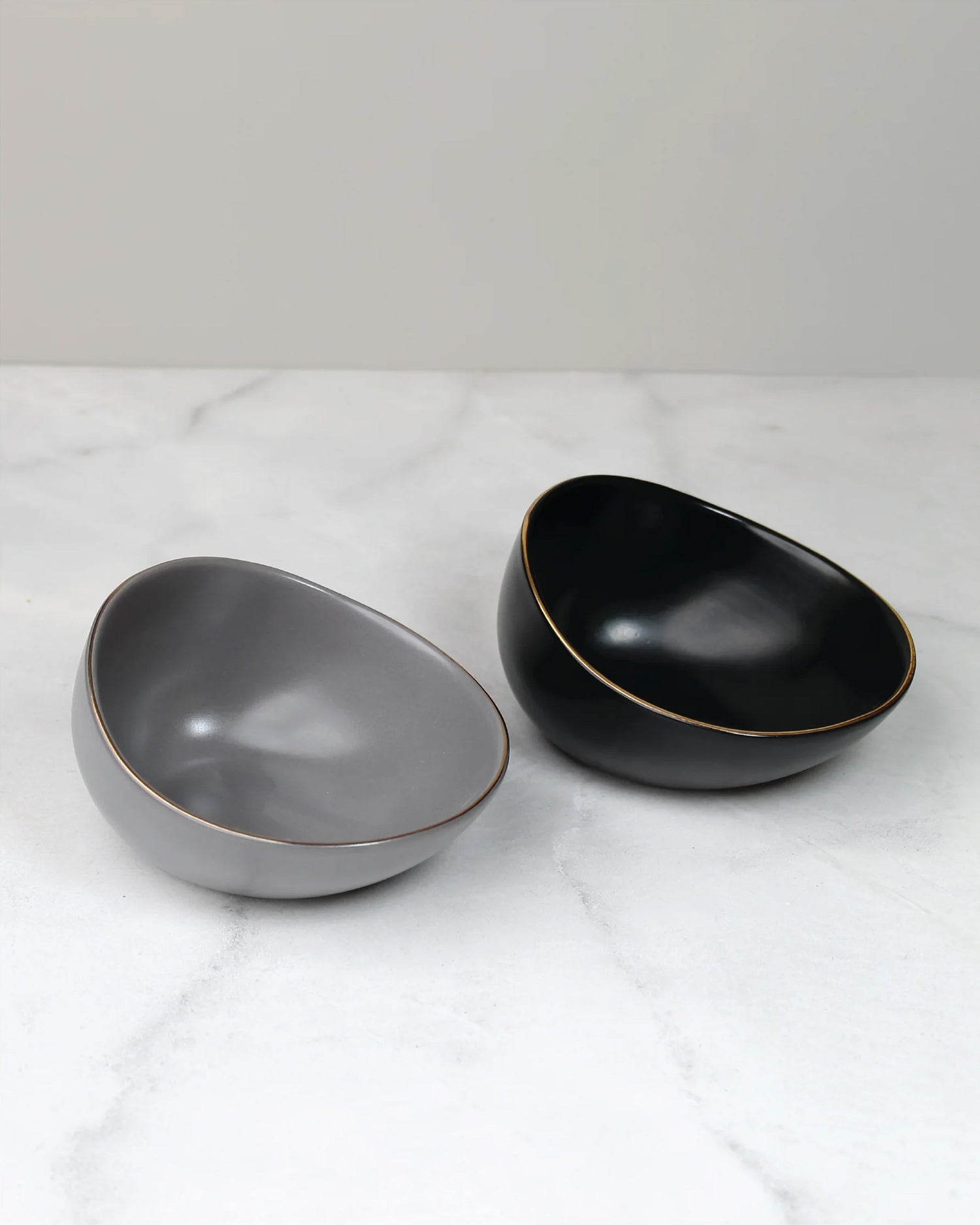 Black and Pebble Grey || Bloom Vegas Ladle Bowl - Serving Elegance in Every Scoop