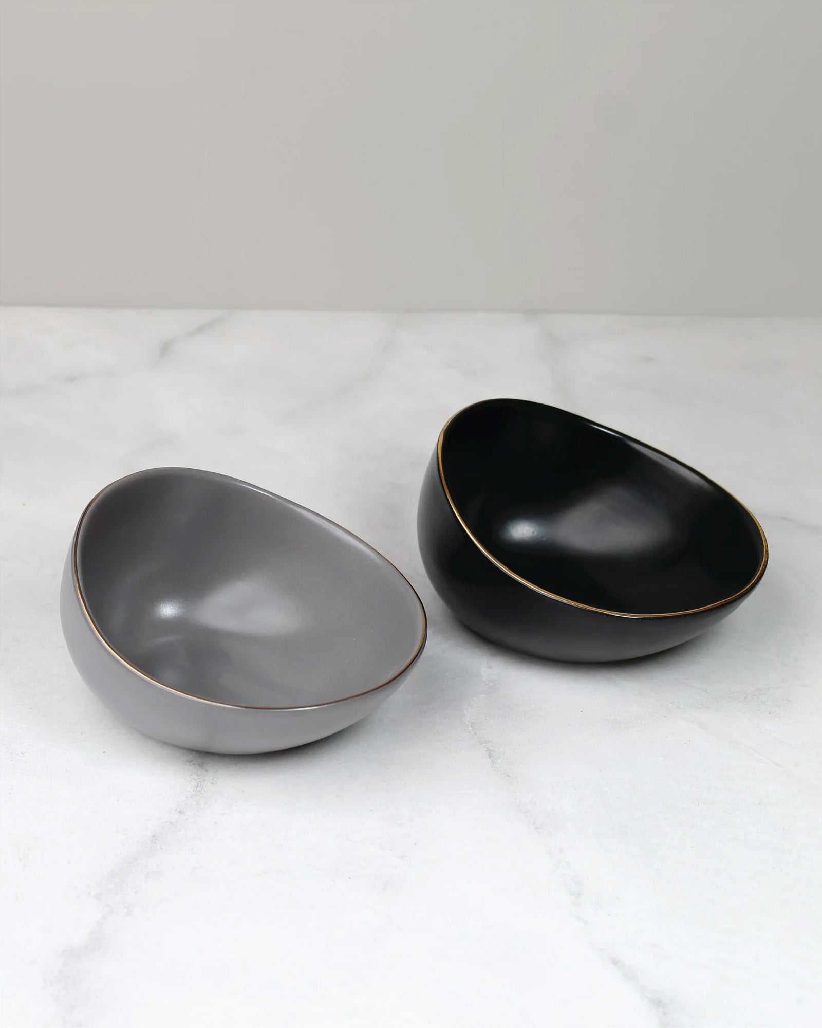 Black and Pebble Grey || Bloom Vegas Ladle Bowl - Serving Elegance in Every Scoop